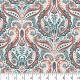 VIBRANT DAMASK - WHITE/TEAL