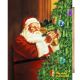 HOLIDAY GREETING PANEL by Norman Rockwell