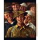 SMILING SOLDIERS PANEL by Norman Rockwell