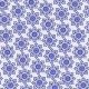 Deco Floral - White/Blue