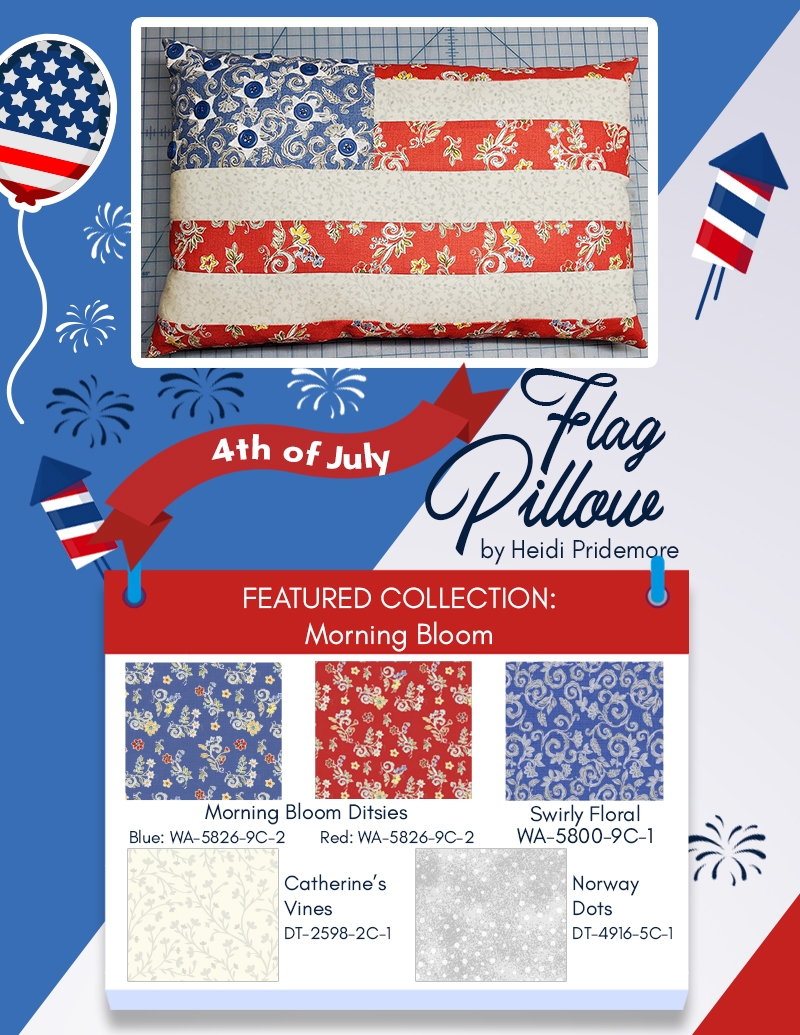 Comfy and charming - our Patriotic Pillow!