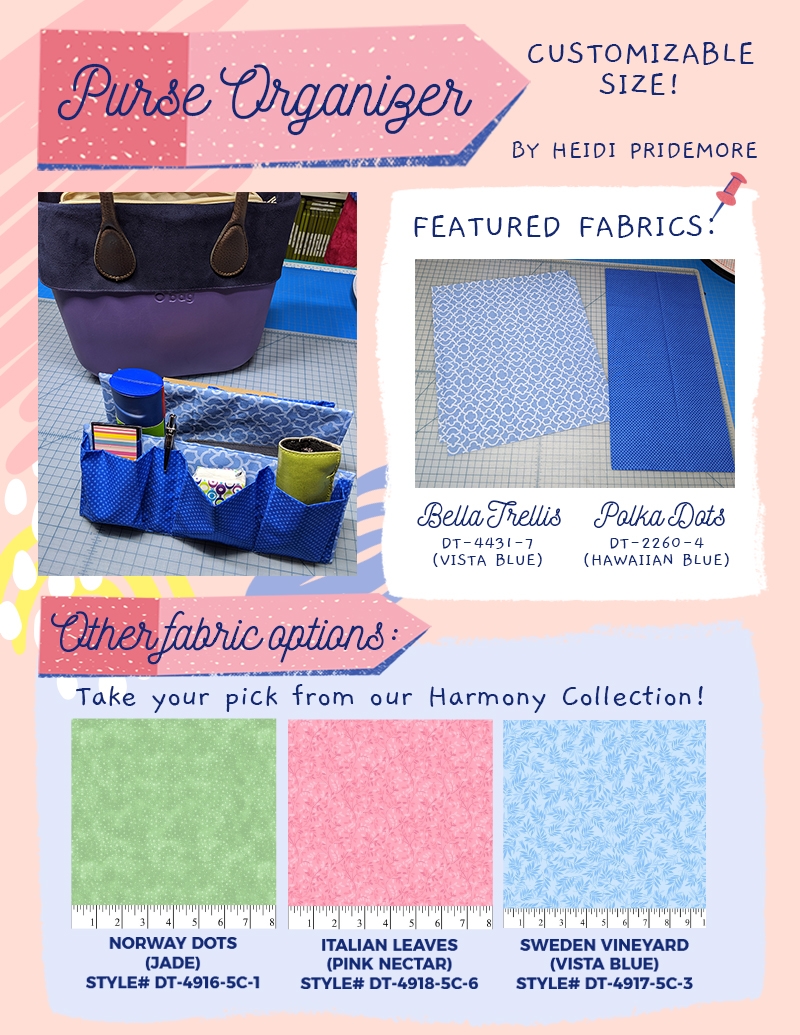 Get Organized! Our clever Purse/Tote Organizer will help